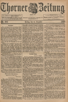 Thorner Zeitung : Begründet 1760. 1898, Nr. 294 (16 Dezember)