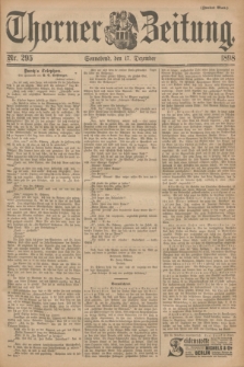 Thorner Zeitung. 1898, Nr. 295 (17 Dezember) - Zweites Blatt