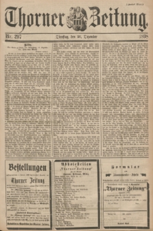 Thorner Zeitung. 1898, Nr. 297 (20 Dezember) - Zweites Blatt