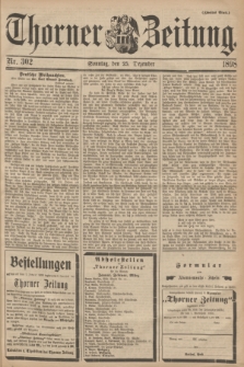 Thorner Zeitung. 1898, Nr. 302 (25 Dezember) - Zweites Blatt
