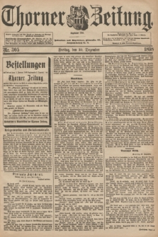 Thorner Zeitung : Begründet 1760. 1898, Nr. 305 (30 Dezember)