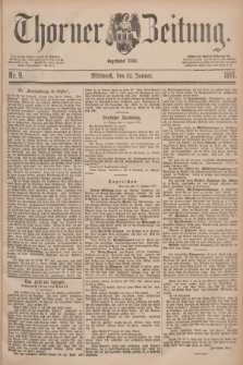 Thorner Zeitung : Begründet 1760. 1887, Nr. 9 (12 Januar)