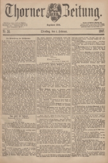 Thorner Zeitung : Begründet 1760. 1887, Nr. 26 (1 Februar)