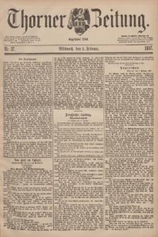 Thorner Zeitung : Begründet 1760. 1887, Nr. 27 (2 Februar)