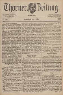 Thorner Zeitung : Begründet 1760. 1887, Nr. 105 (7 Mai)