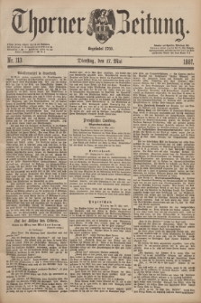 Thorner Zeitung : Begründet 1760. 1887, Nr. 113 (17 Mai)