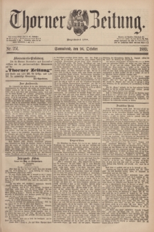 Thorner Zeitung : Begründet 1760. 1889, Nr. 251 (26 Oktober)