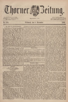 Thorner Zeitung : Begründet 1760. 1889, Nr. 260 (6 November)