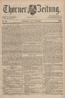 Thorner Zeitung : Begründet 1760. 1889, Nr. 269 (16 November)