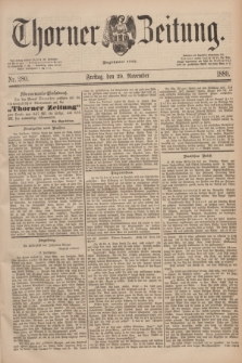 Thorner Zeitung : Begründet 1760. 1889, Nr. 280 (29 November)