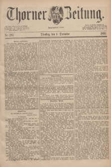 Thorner Zeitung : Begründet 1760. 1889, Nr. 283 (3 December) + dod.