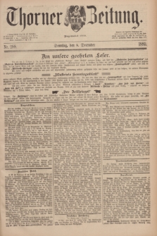 Thorner Zeitung : Begründet 1760. 1889, Nr. 288 (8 December) + dod.