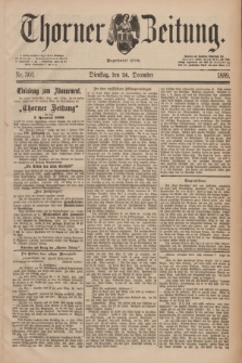 Thorner Zeitung : Begründet 1760. 1889, Nr. 301 (24 December)