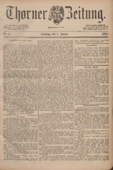 Thorner Zeitung : Begründet 1760. 1890, Nr. 4 (5 Januar)