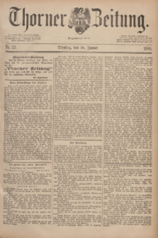 Thorner Zeitung : Begründet 1760. 1890, Nr. 23 (28 Januar)