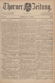 Thorner Zeitung : Begründet 1760. 1890, Nr. 28 (2 Februar) + dod.