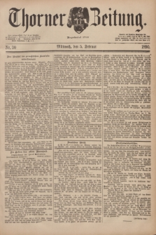 Thorner Zeitung : Begründet 1760. 1890, Nr. 30 (5 Februar)