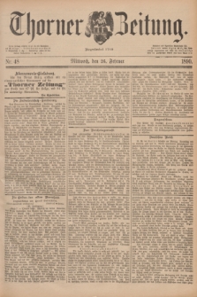 Thorner Zeitung : Begründet 1760. 1890, Nr. 48 (26 Februar)