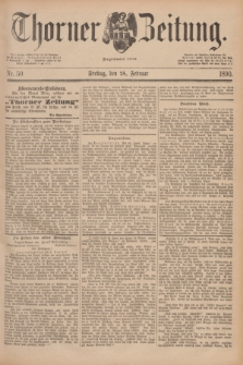 Thorner Zeitung : Begründet 1760. 1890, Nr. 50 (28 Februar)