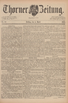 Thorner Zeitung : Begründet 1760. 1890, Nr. 80 (4 April)