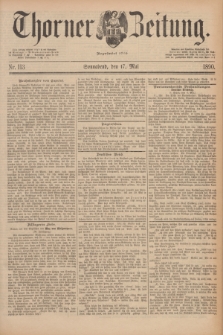 Thorner Zeitung : Begründet 1760. 1890, Nr. 113 (17 Mai)