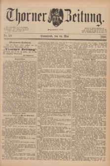 Thorner Zeitung : Begründet 1760. 1890, Nr. 119 (24 Mai)