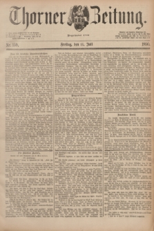Thorner Zeitung : Begründet 1760. 1890, Nr. 159 (11 Juli)