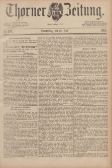 Thorner Zeitung : Begründet 1760. 1890, Nr. 176 (31 Juli)