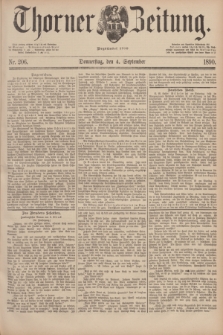 Thorner Zeitung : Begründet 1760. 1890, Nr. 206 (4 September)