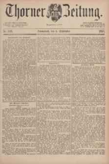Thorner Zeitung : Begründet 1760. 1890, Nr. 208 (6 September)