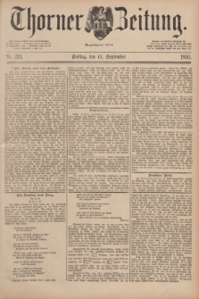 Thorner Zeitung : Begründet 1760. 1890, Nr. 213 (12 September)
