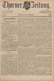 Thorner Zeitung : Begründet 1760. 1890, Nr. 223 (24 September)
