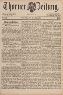 Thorner Zeitung : Begründet 1760. 1890, Nr. 224 (25 September)