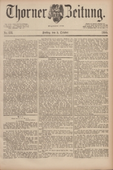 Thorner Zeitung : Begründet 1760. 1890, Nr. 231 (3 October)