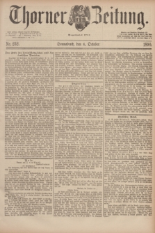 Thorner Zeitung : Begründet 1760. 1890, Nr. 232 (4 October)