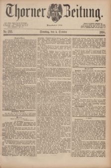 Thorner Zeitung : Begründet 1760. 1890, Nr. 233 (5 October) + dod.