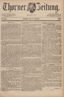 Thorner Zeitung : Begründet 1760. 1890, Nr. 239 (12 October) + dod.