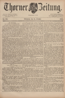 Thorner Zeitung : Begründet 1760. 1890, Nr. 241 (15 October)