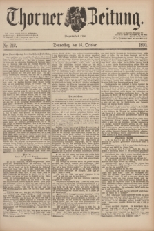 Thorner Zeitung : Begründet 1760. 1890, Nr. 242 (16 October)