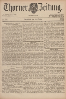Thorner Zeitung : Begründet 1760. 1890, Nr. 244 (18 October)