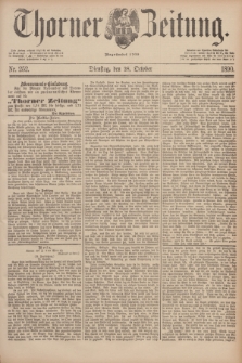 Thorner Zeitung : Begründet 1760. 1890, Nr. 252 (28 October)