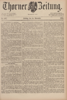 Thorner Zeitung : Begründet 1760. 1890, Nr. 267 (14 November)