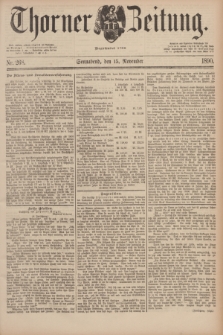 Thorner Zeitung : Begründet 1760. 1890, Nr. 268 (15 November)