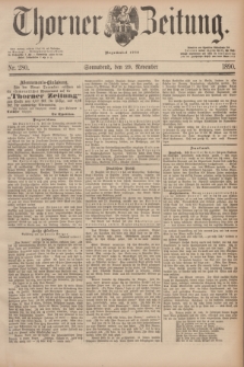 Thorner Zeitung : Begründet 1760. 1890, Nr. 280 (29 November)