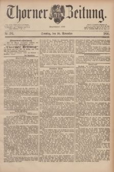 Thorner Zeitung : Begründet 1760. 1890, Nr. 281 (30 November) + dod.