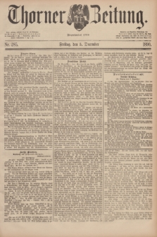 Thorner Zeitung : Begründet 1760. 1890, Nr. 285 (5 December)