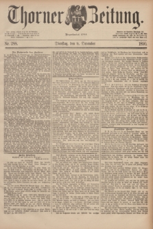 Thorner Zeitung : Begründet 1760. 1890, Nr. 288 (9 December)