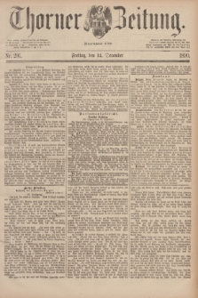 Thorner Zeitung : Begründet 1760. 1890, Nr. 291 (12 December)
