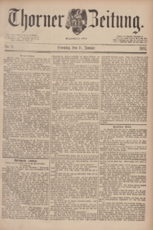 Thorner Zeitung : Begründet 1760. 1891, Nr. 9 (11 Januar) + dod.