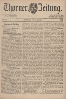 Thorner Zeitung : Begründet 1760. 1891, Nr. 20 (24 Januar)